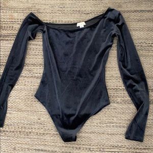 Fleur Du Amal Velvet body suit